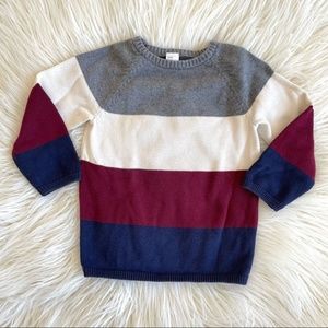 H&M Color-blocked Stripe Knit Sweater